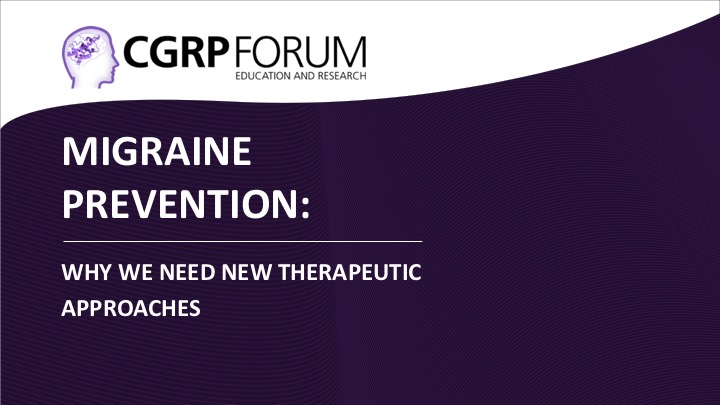 Migraine prevention: Why we need new therapeutic approaches