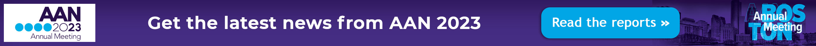 Latest news from AAN2023...Read more